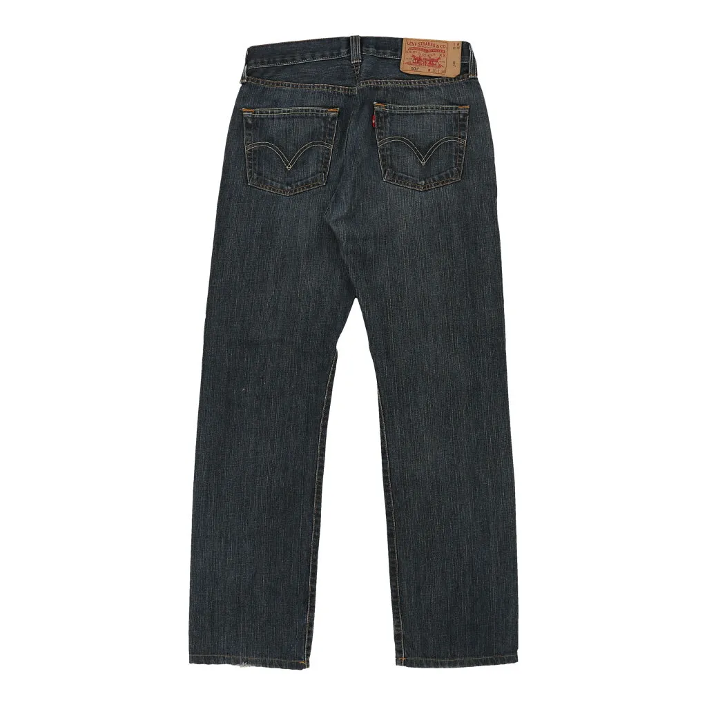 501 Levis Jeans - 28W UK 8 Dark Wash Cotton