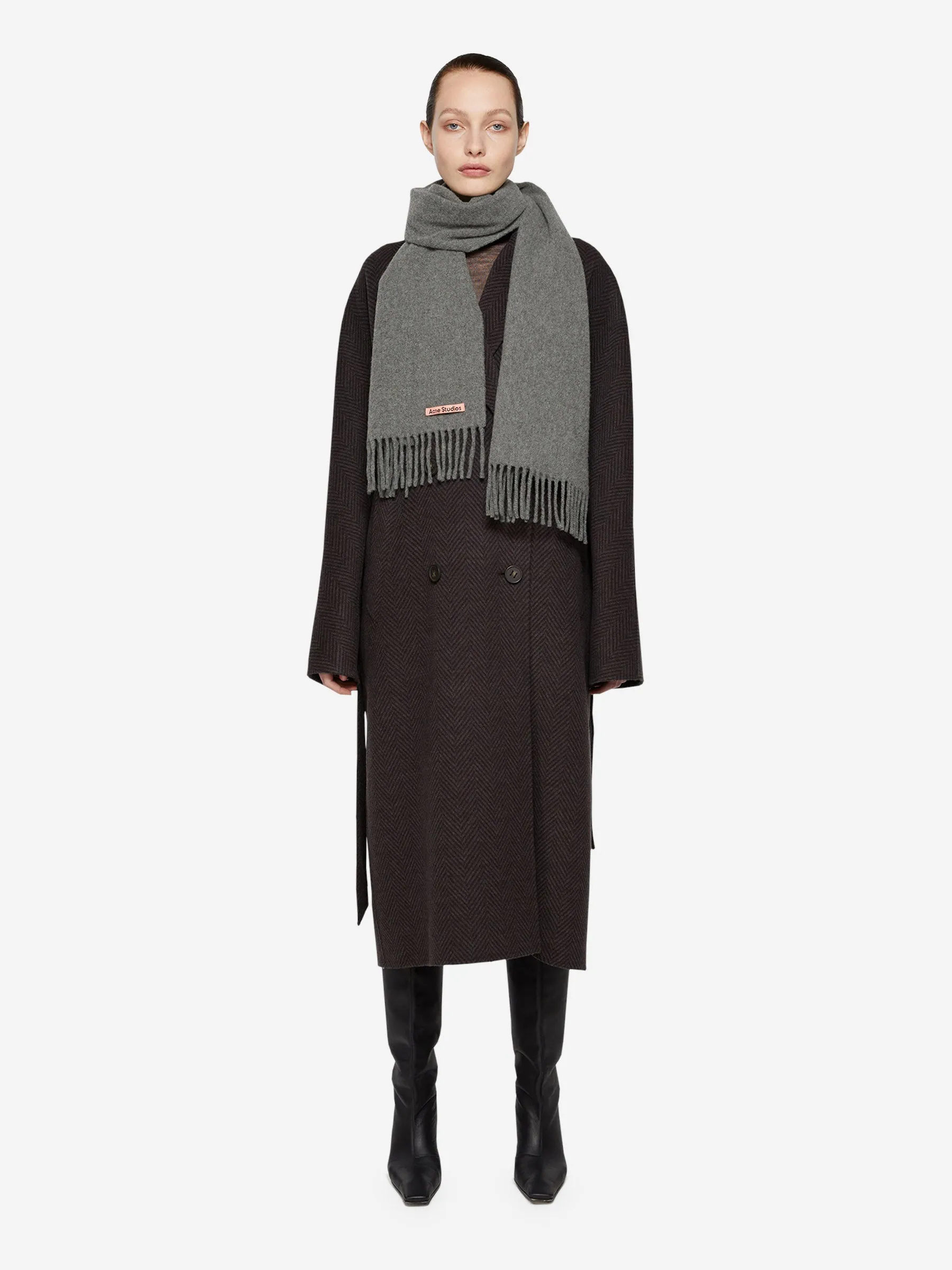 Acne Studios Logo Wool Scarf 