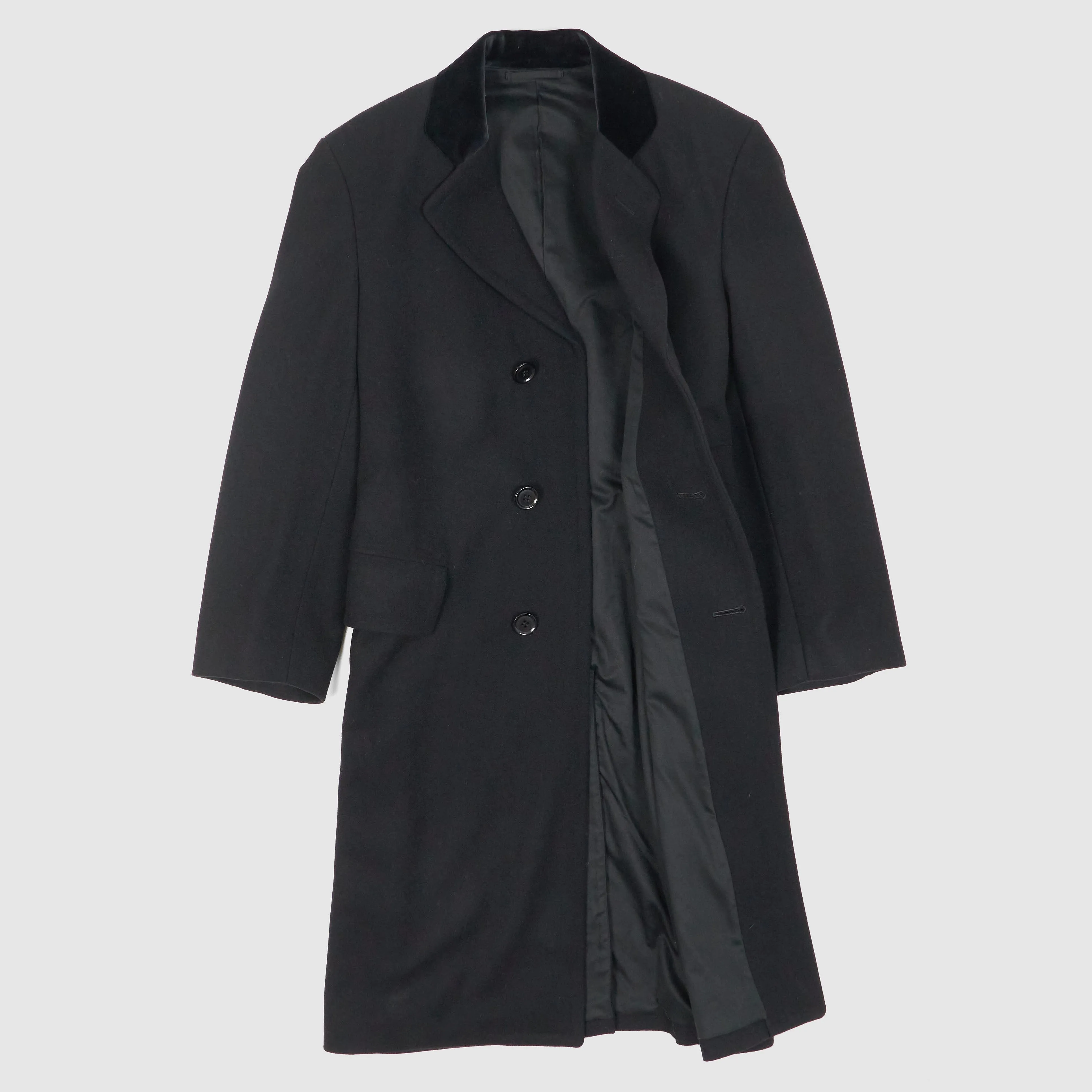 Black Sign Mobster Coat