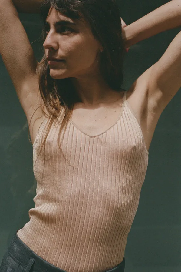 BLANCA TANK, ALMOND