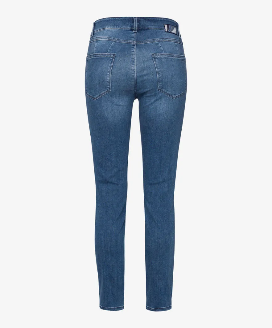 BRAX ANA S REGULAR BLUE BUM PUSH CROP JEAN74-6254