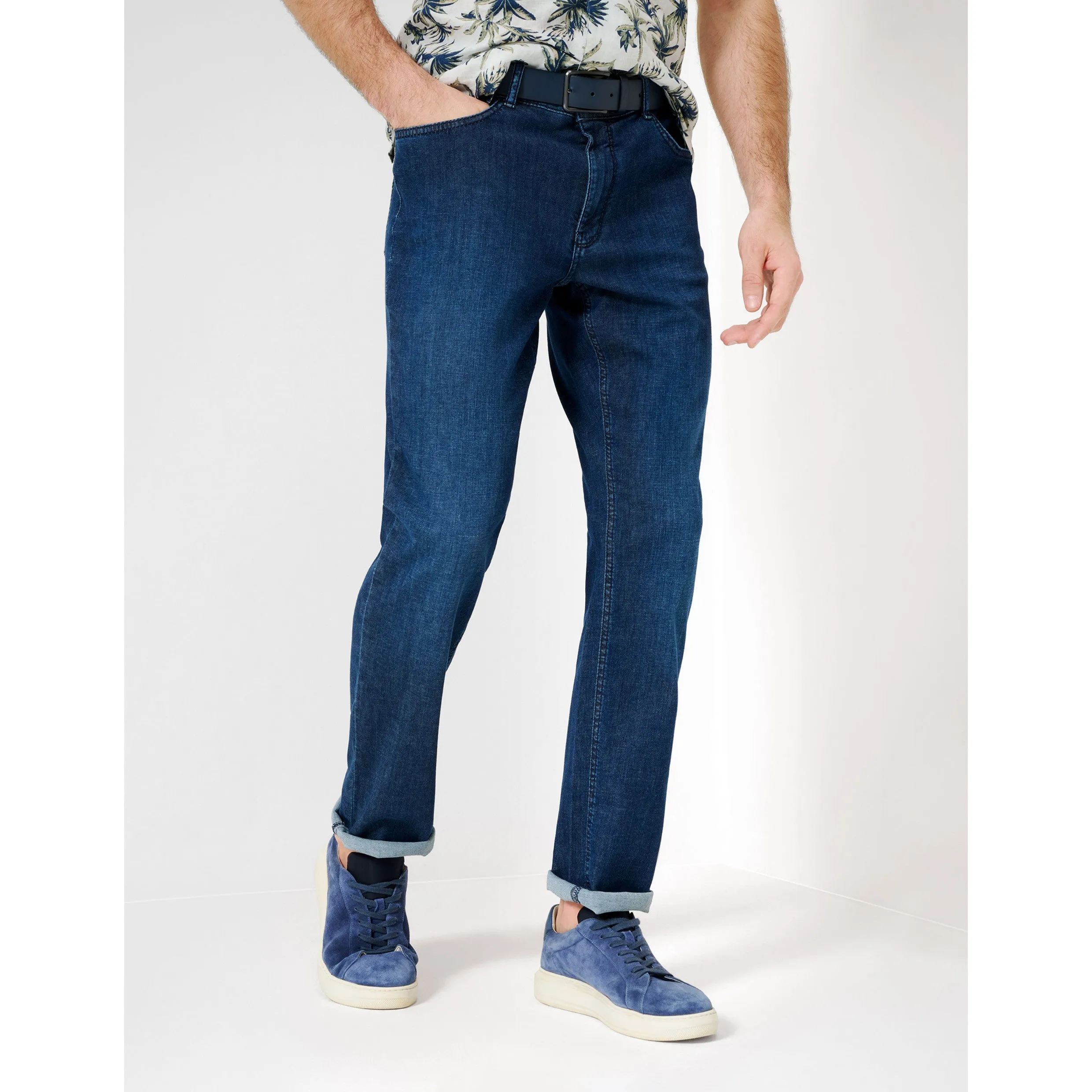 Brax Summer Weight Soft Jeans 84-6228 Cooper Dark Blue Used