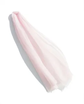 Cashmere Whisper Featherweight Scarf in Blush