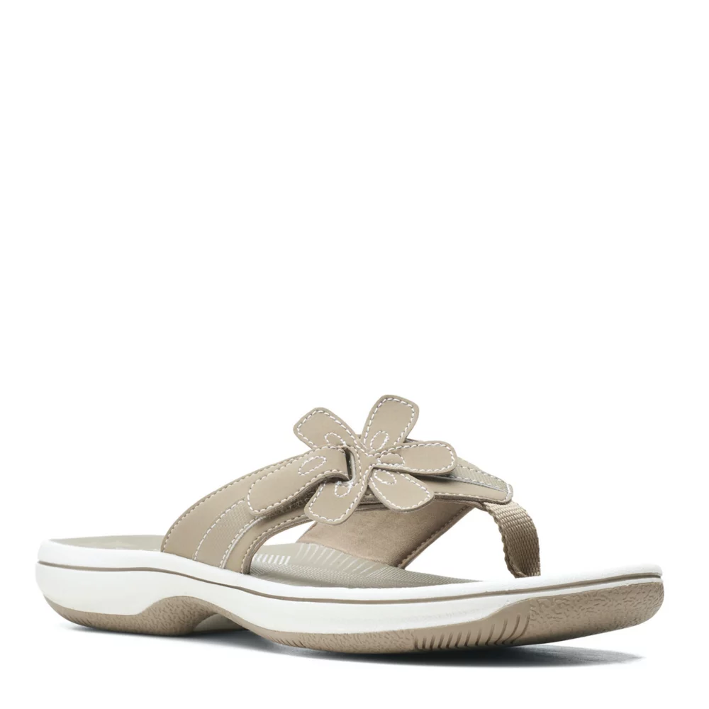 CLARKS  WOMENS BRINKLEY FLORA FLIP FLOP SANDAL