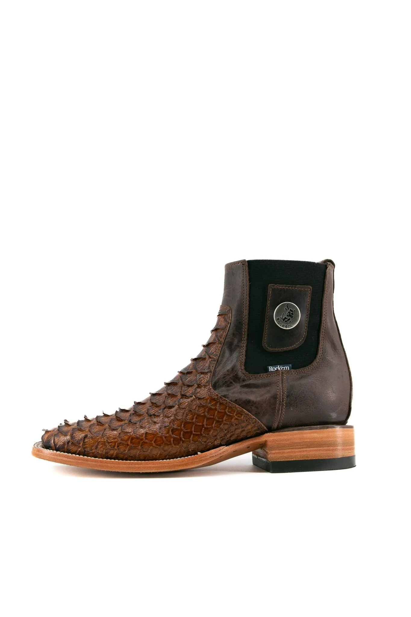 Clon Python Men Square Toe Ankle Boot