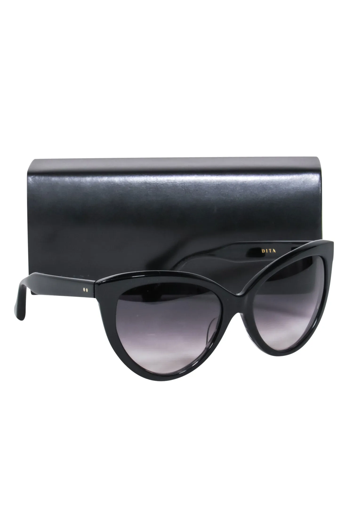 DITA - Black Cat Eye Eclipse Sunglasses