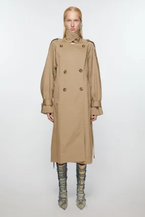 Double-breasted trench coat