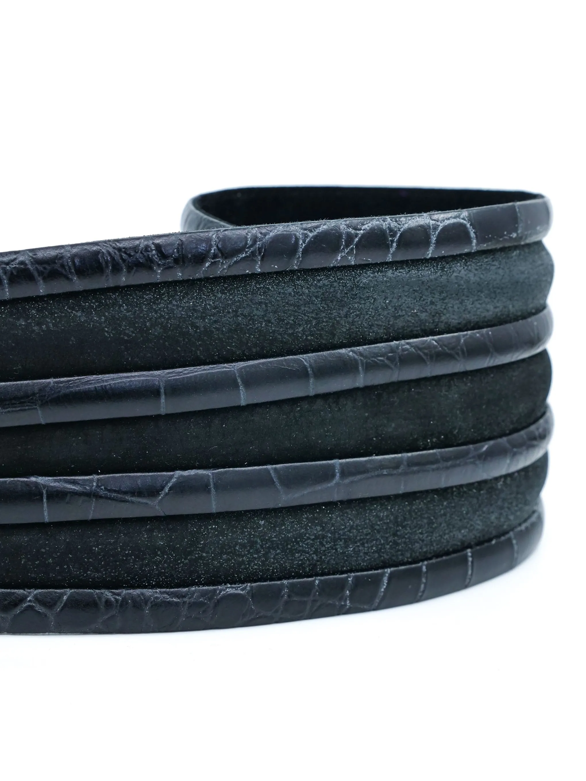 Escada Dimensional Leather Waist Belt
