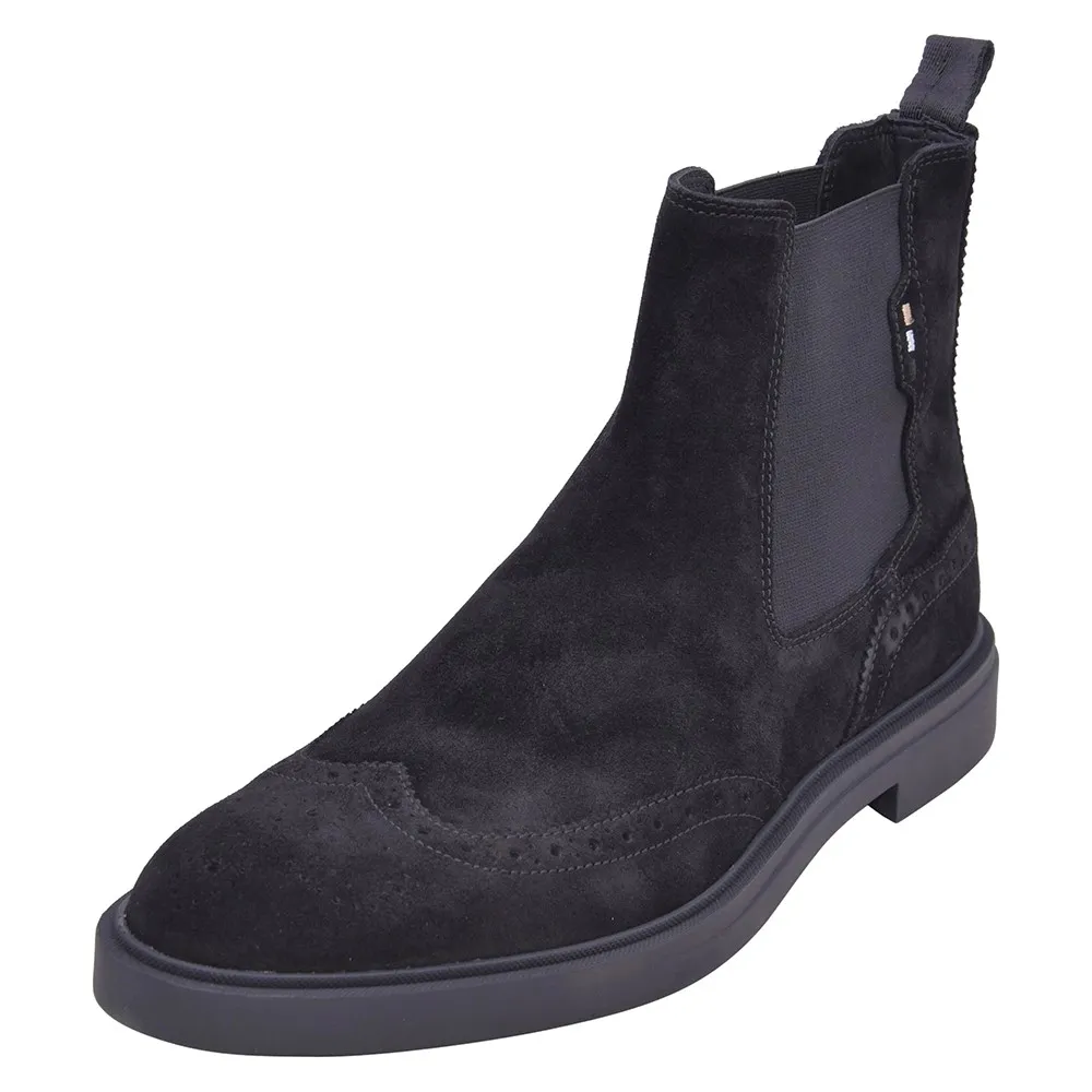 Hugo Boss Calev_Cheb_BRSD Men's Chelsea Boots Shoes Black Size: 7