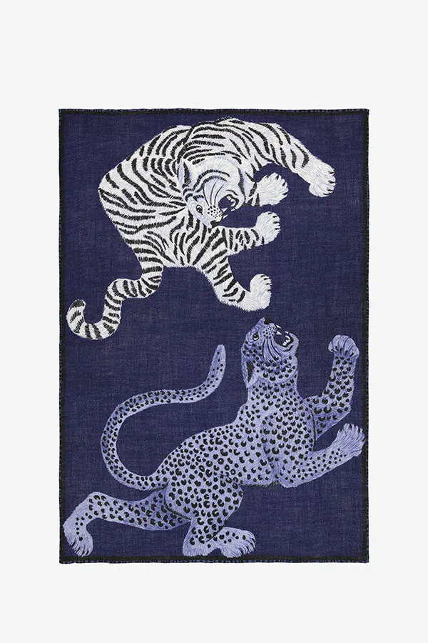 Inoui Editions CHATOU BLUE WOOL SCARF