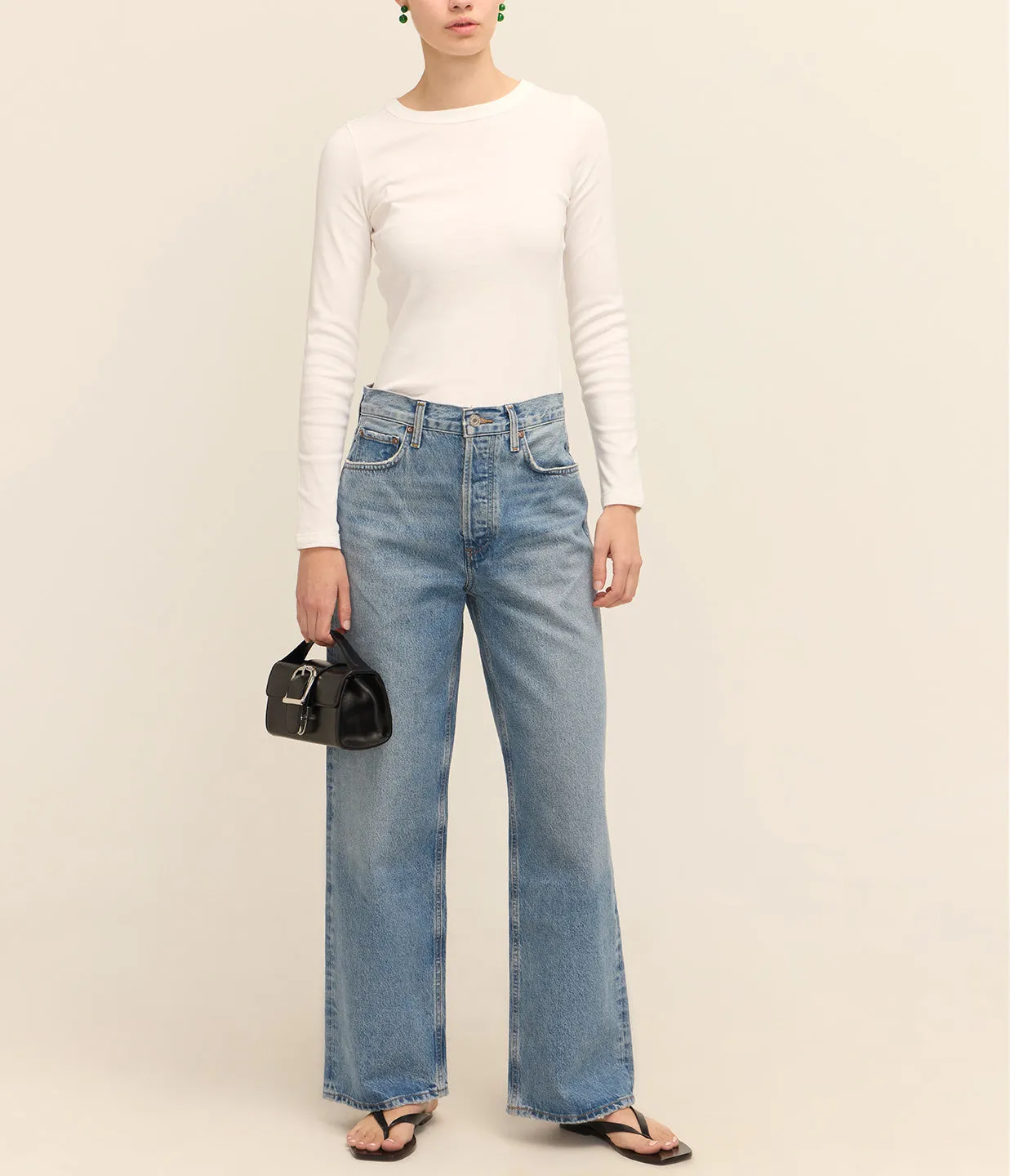 Low Slung Baggy Jean in Libertine