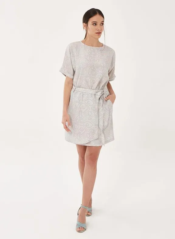 ORGANICATION Skirt Tie Belt Light Grey