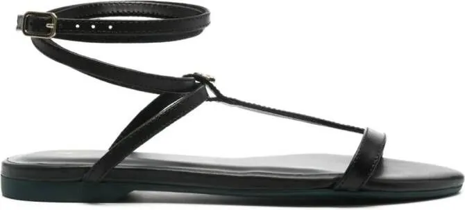 Patrizia Pepe ankle-strap flat sandals Black