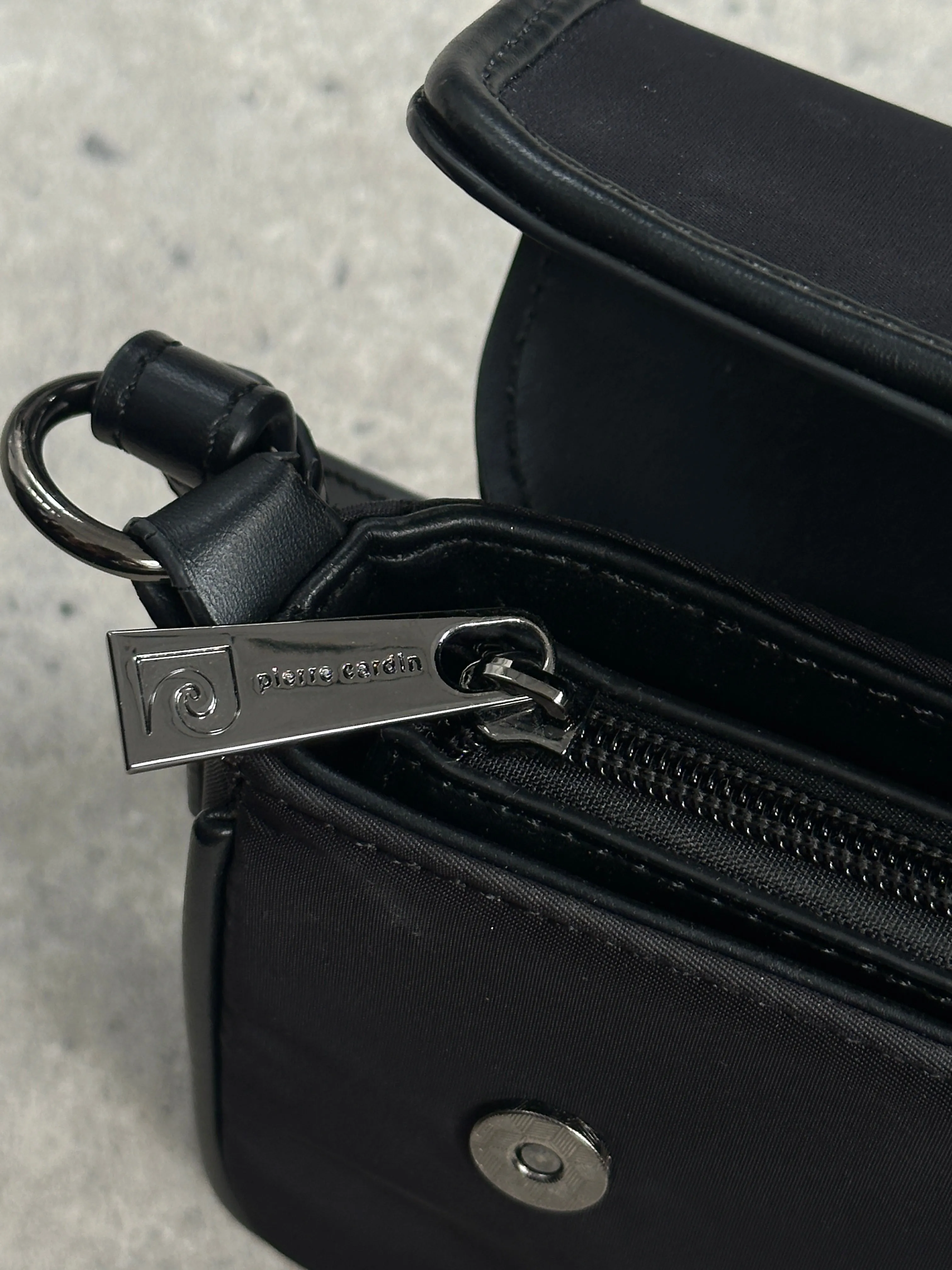 Pierre Cardin Nylon Hardware Shoulder Bag