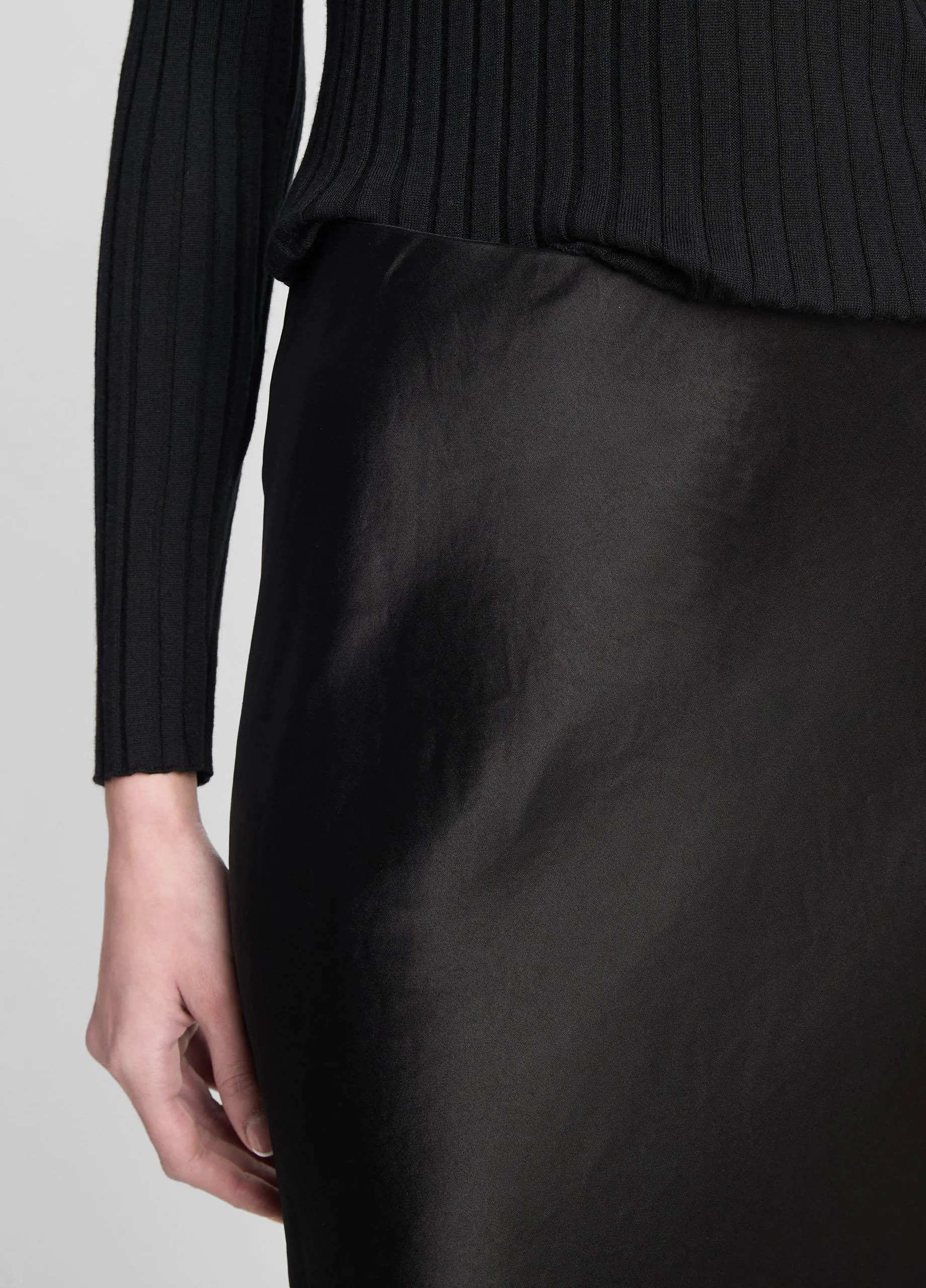 Satin Maxi Skirt