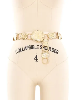 Yves Saint Laurent Petal Chainlink Belt