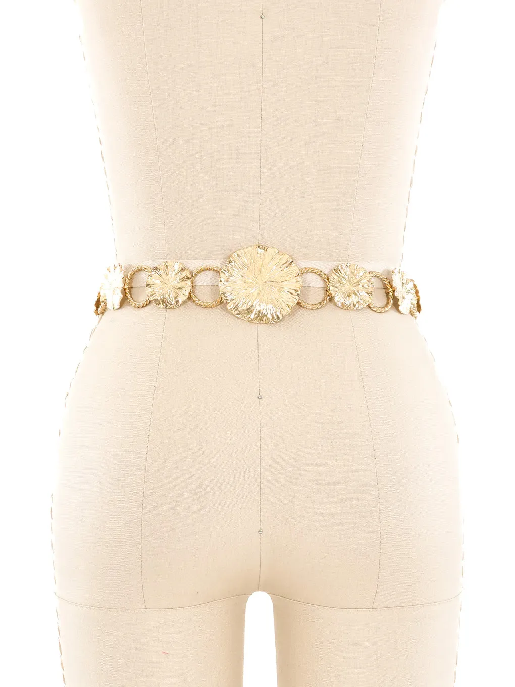 Yves Saint Laurent Petal Chainlink Belt